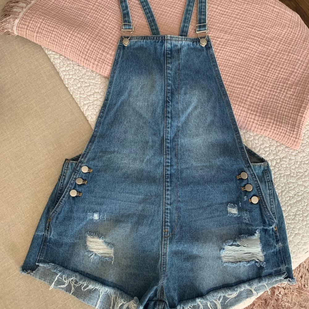Overalls Denim Shorts